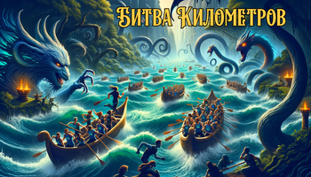 Битва Километров - Переправа через реку